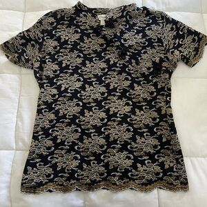 Vintage Asian Inspired Top, Y2K style top